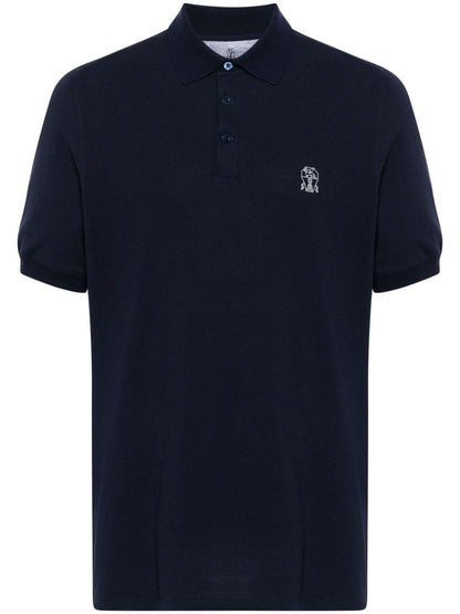 Brunello Cucinelli T-shirts and Polos Blue