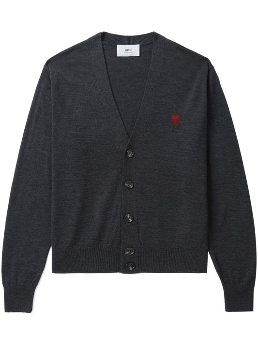 Ami Paris Sweaters Grey