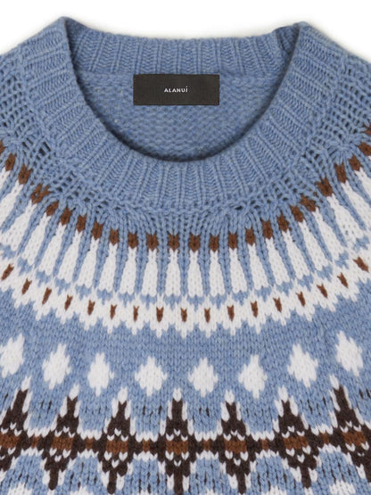 Alanui Sweaters Clear Blue