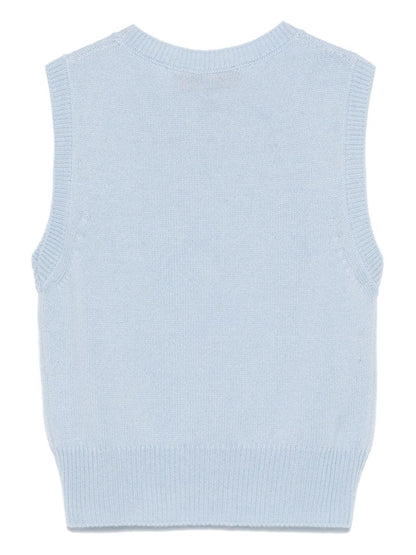 WILD CASHMERE Top Clear Blue