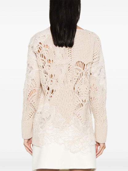 Ermanno Scervino Sweaters Beige