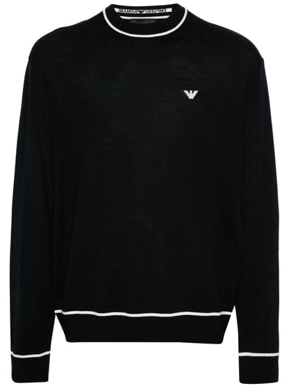 Emporio Armani Sweaters Blue