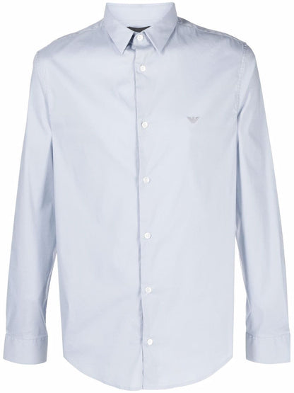 Emporio Armani Shirts Clear Blue