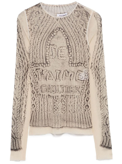 JEAN PAUL GAULTIER Top Beige