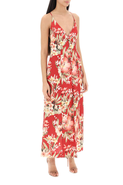 Zimmermann Lexi Floral Slip Dress   Red