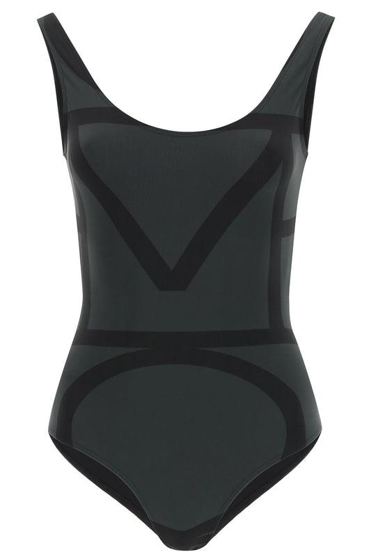 Toteme one piece monogram swimsuit