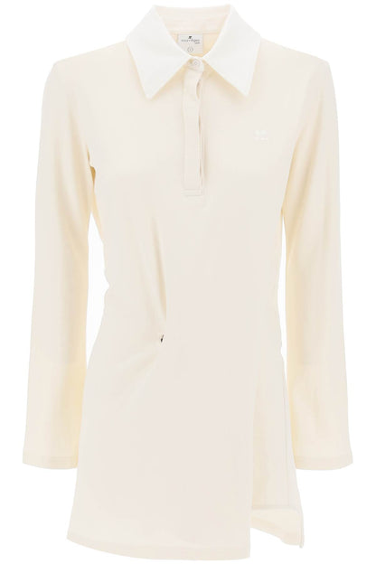 Courreges twisted polo mini dress