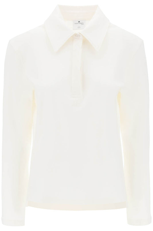 Courreges cotton piqué polo shirt