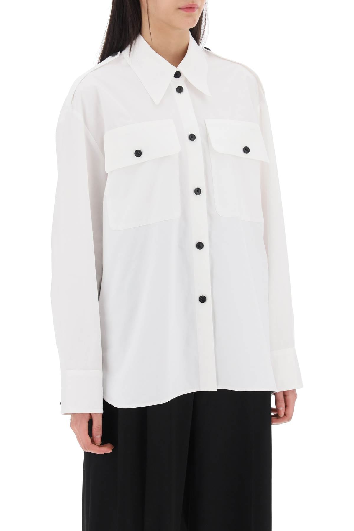 Khaite missa oversized shirt