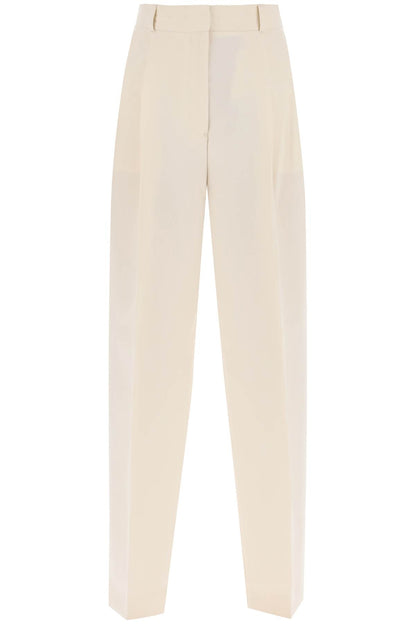 Toteme double-pleated viscose trousers