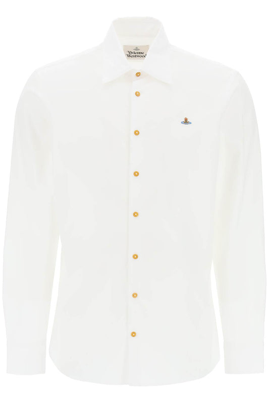 Vivienne Westwood ghost shirt with orb embroidery