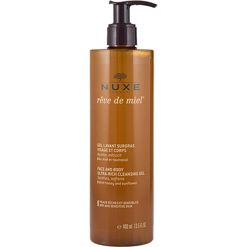 Nuxe - Reve De Miel Face & Body Ultra-Rich Cleansing Gel (Dry & Sensitive Skin)  --400ml/13.5oz