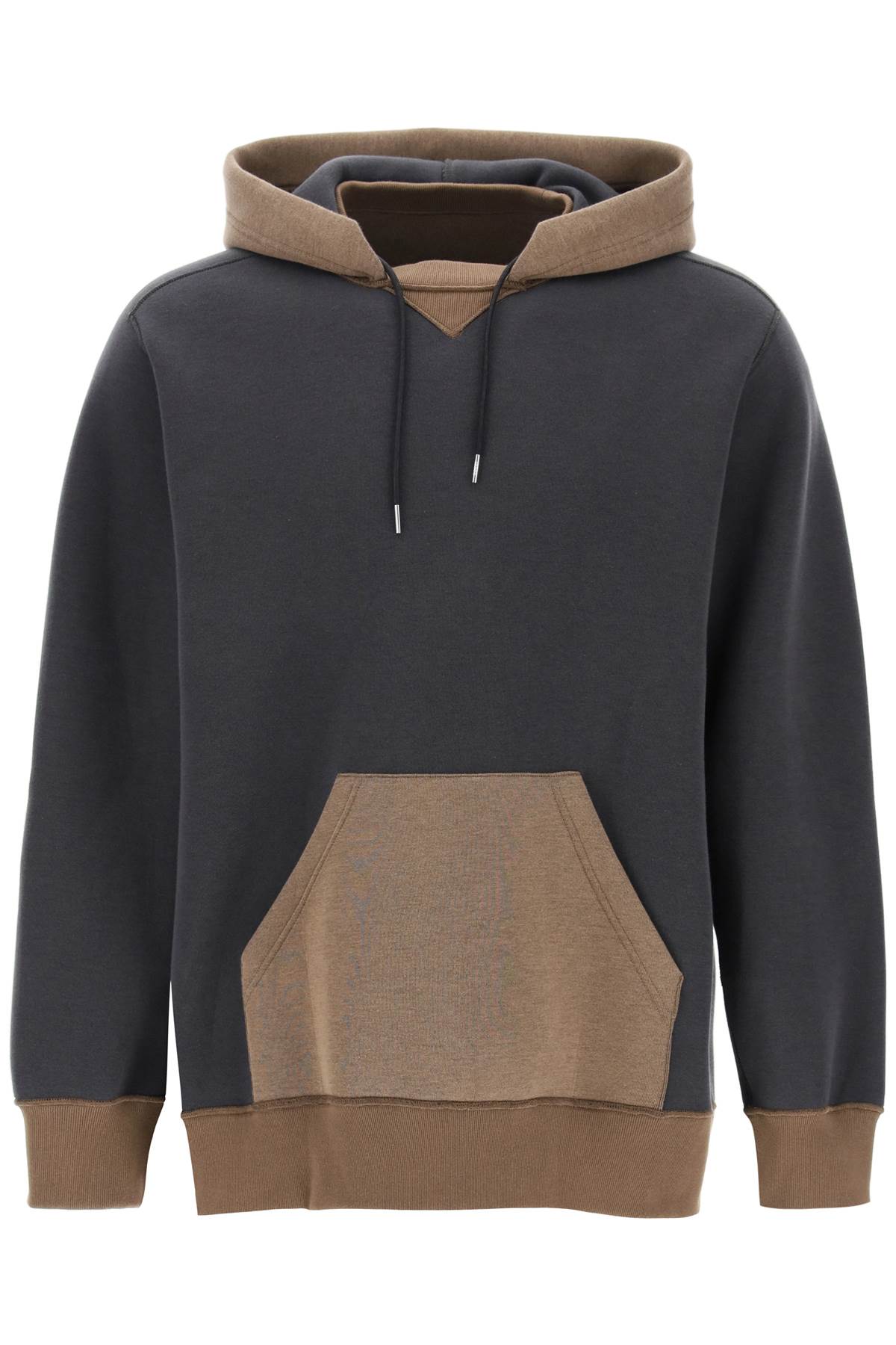 Sacai hooded sweatshirt with reverse