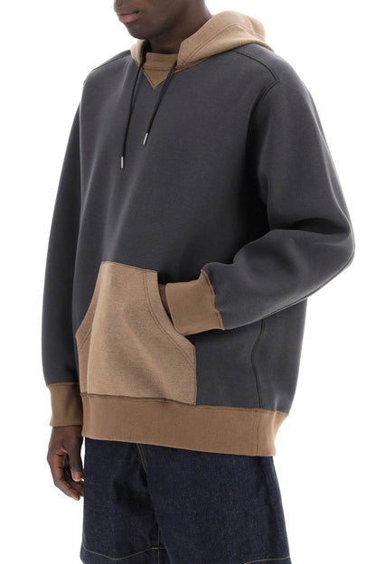 Sacai hooded sweatshirt with reverse