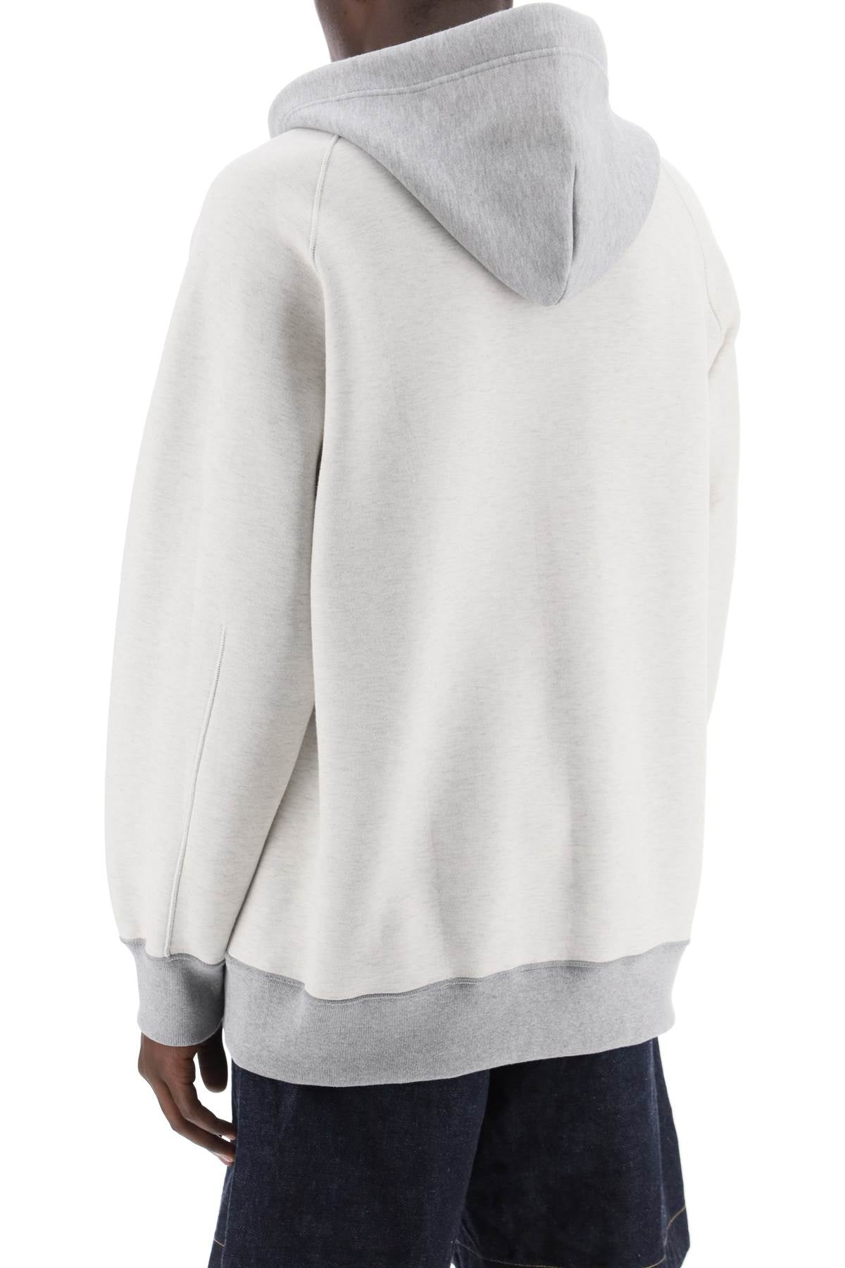 Sacai hooded sweatshirt with reverse