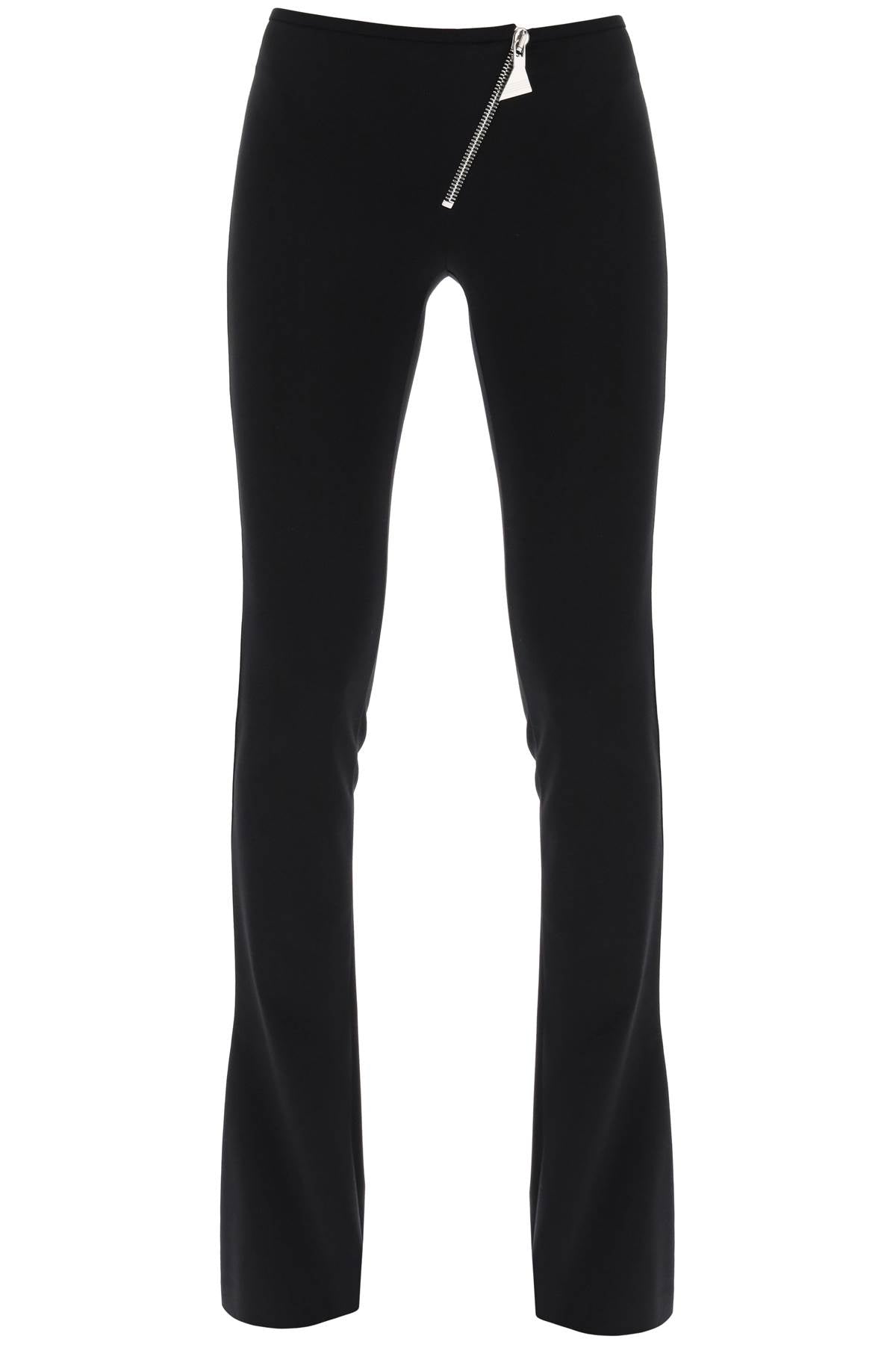 The Attico bootcut pants with slanted zipper