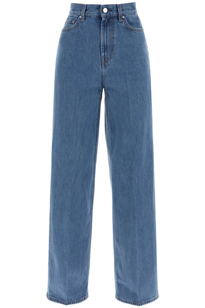 Toteme organic cotton wide leg jeans.