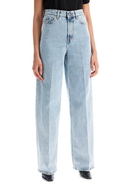 Toteme wide leg jeans in organic cotton