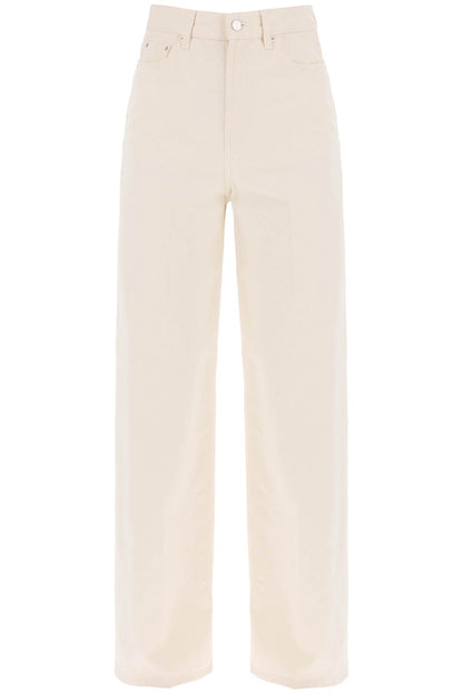 Toteme organic cotton wide leg jeans.