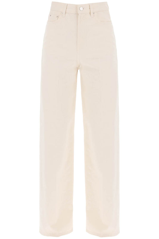 Toteme organic cotton wide leg jeans.