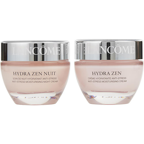 LANCOME - Hydra Zen Moisturising Partners Set: Anti-Stress Moisturising Cream 50ml/1.7oz + Anti-Stress Moisturising Night Cream 50ml/1.7oz - All Skin Types --2pcs