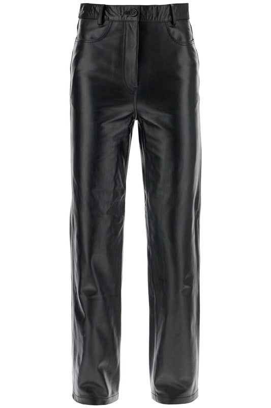 Toteme straight leather pants for men