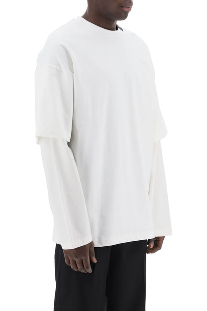 Oamc long-sleeved layered t-shirt