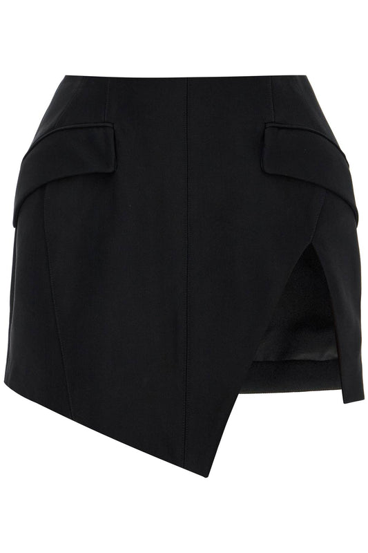 Mugler asymmetric mini skirt with slit