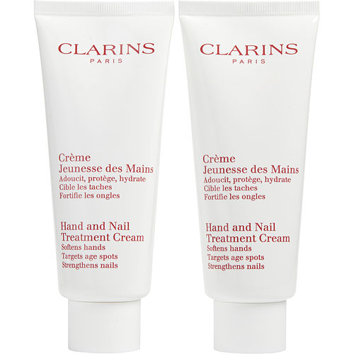 Clarins - SET-Hand & Nail Treatment Cream Duo 2x100ml/3.4oz -- 2pcs