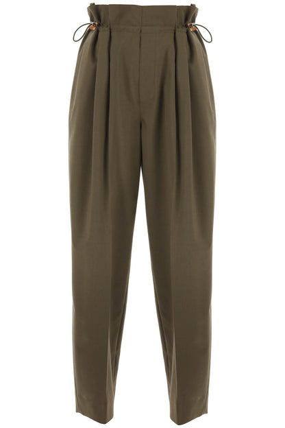 Moncler stretch wool drawstring pants