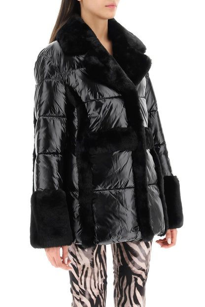 Marciano By Guess puffer jacket with faux fur details