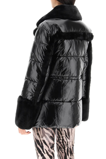 Marciano By Guess puffer jacket with faux fur details