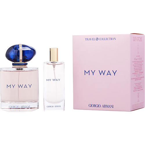 ARMANI MY WAY - EAU DE PARFUM SPRAY 3 OZ & EAU DE PARFUM SPRAY 0.5 OZ