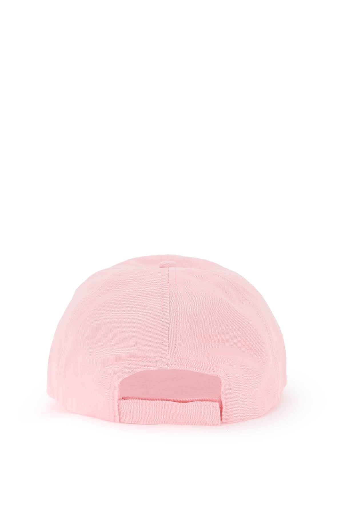 Ganni Baseball Cap With Logo Embroidery   Pink