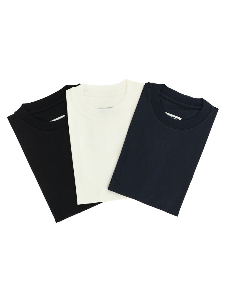 3-pack Logo embroidery T-shirt