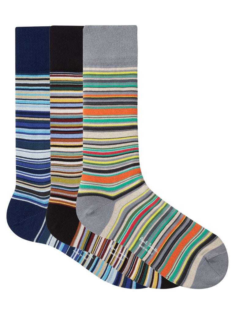 3-PACK STRIPED SOCKS