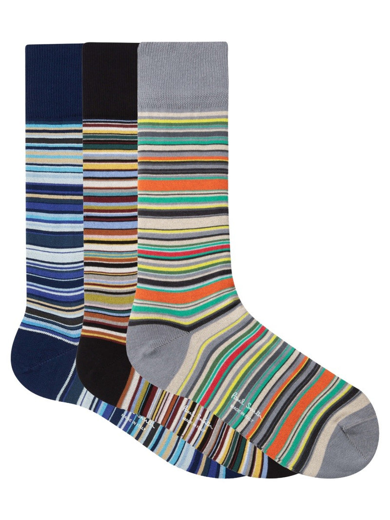 3-PACK STRIPED SOCKS