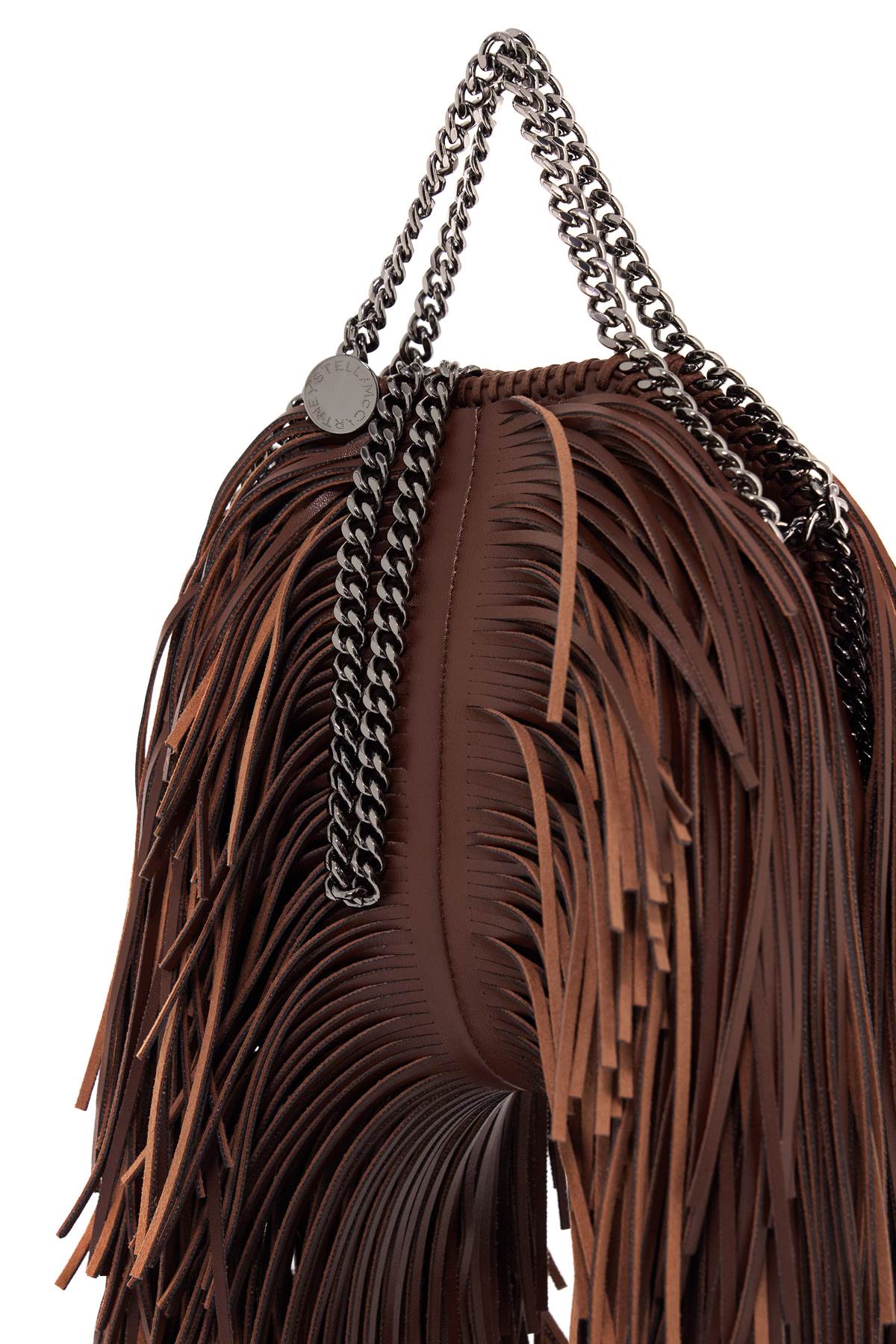 Stella McCartney mini falabella tote bag with fringes