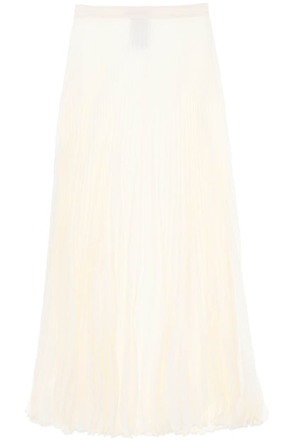 Valentino Garavani silk jacquard toile iconographe pleated skirt