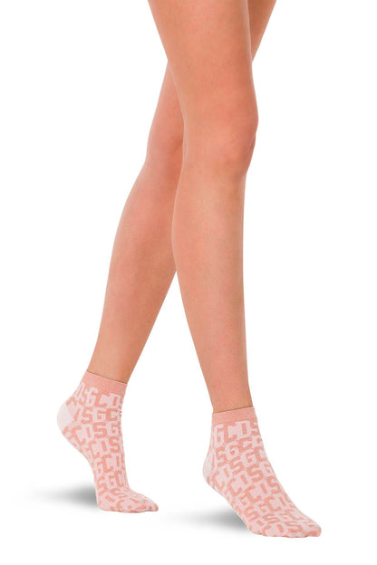 GCDS X Wolford monogram socks