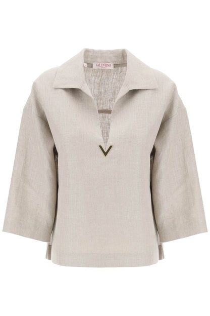 Valentino Garavani linen canvas tunic garment for