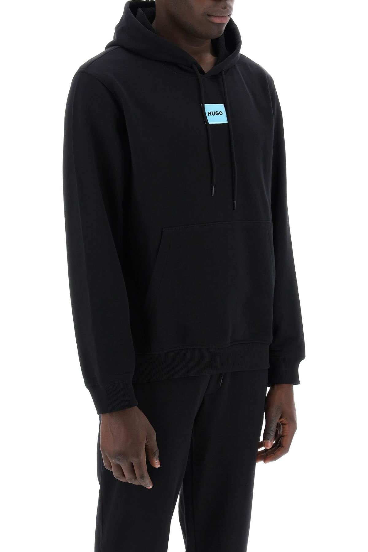 Hugo daratschi logo patch hoodie