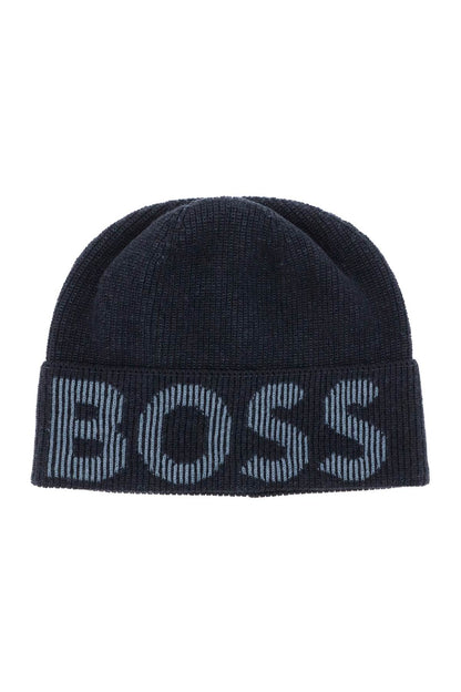 Boss lamico logo beanie