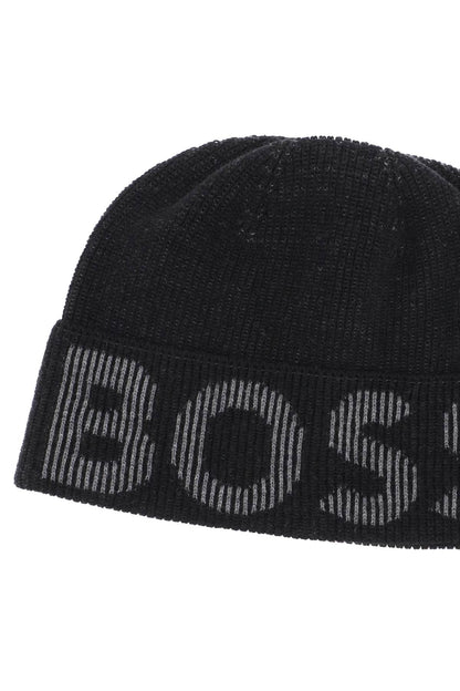 Boss lamico logo beanie