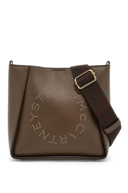 Stella Mc Cartney Crossbody Bag With Perforated Stella Logo   Brown