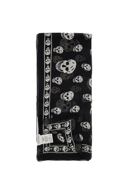 Alexander Mcqueen silk skull scarf