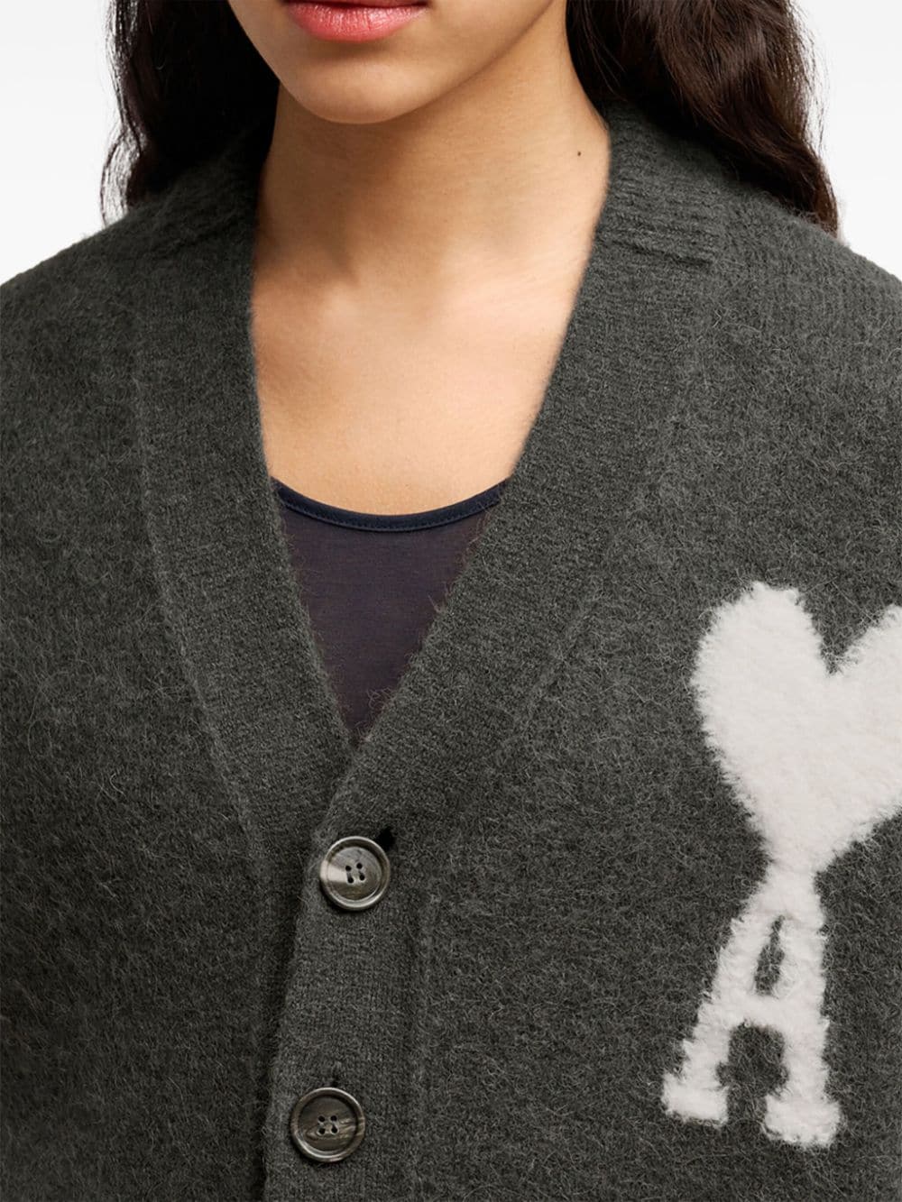 Ami Paris Sweaters Grey