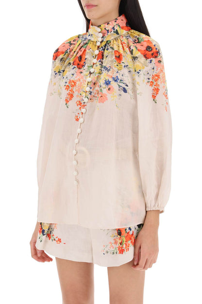 Zimmermann             Alight Ramie Billow Blouse   White