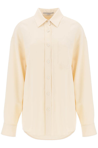 Stella McCartney oversized shirt in crepe jersey