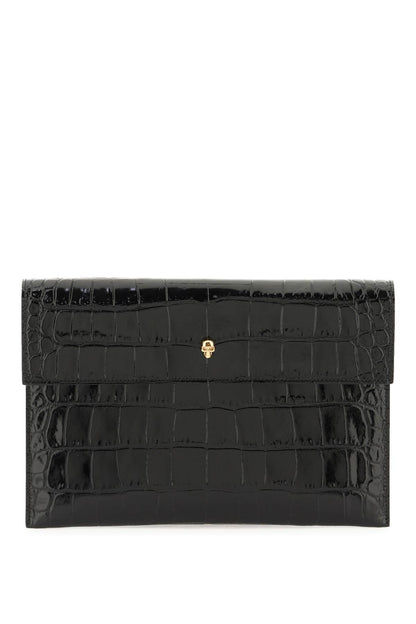 Alexander Mcqueen skull envelope pouch